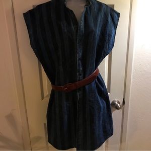 Vintage Jean Dress by Gene Montesano for Bongo SZ M EUC